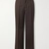 Zooty Straight-Leg Grain de Poudre Wool Trousers