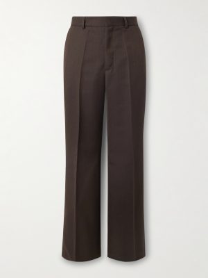 Zooty Straight-Leg Grain de Poudre Wool Trousers Zooty Straight-Leg Grain de Poudre Wool Trousers