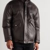 Leather Down Jacket - FR Leather Down Jacket - FR