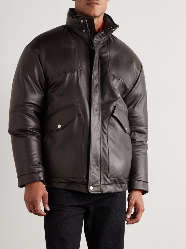 Leather Down Jacket - FR Leather Down Jacket - FR