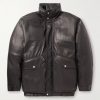 Leather Down Jacket Leather Down Jacket