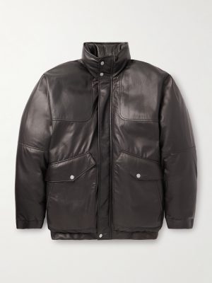Leather Down Jacket