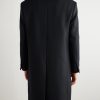 Wool-Blend Twill Overcoat - BK