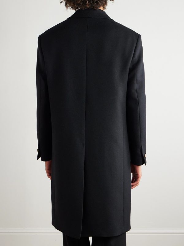 Wool-Blend Twill Overcoat - BK