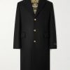 Wool-Blend Twill Overcoat