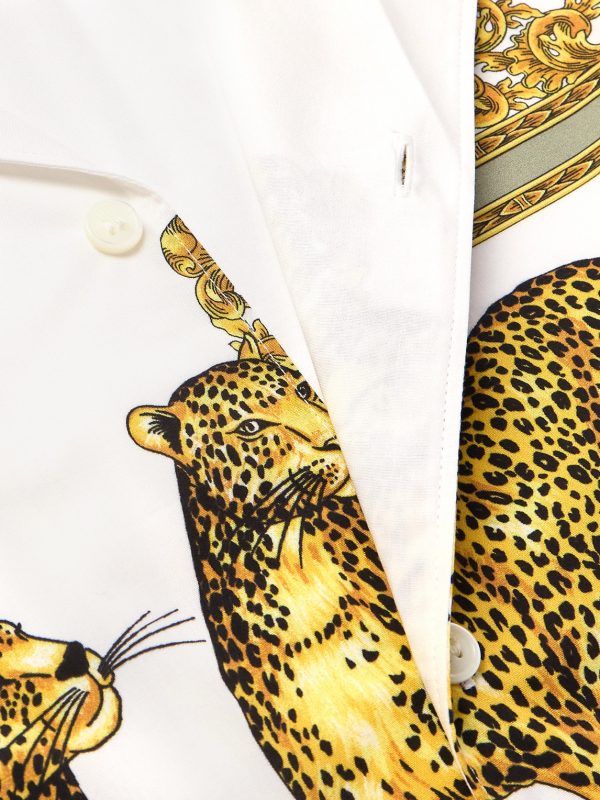 Wild Cats Camp-Collar Printed Cotton-Poplin Shirt - CU Wild Cats Camp-Collar Printed Cotton-Poplin Shirt - CU