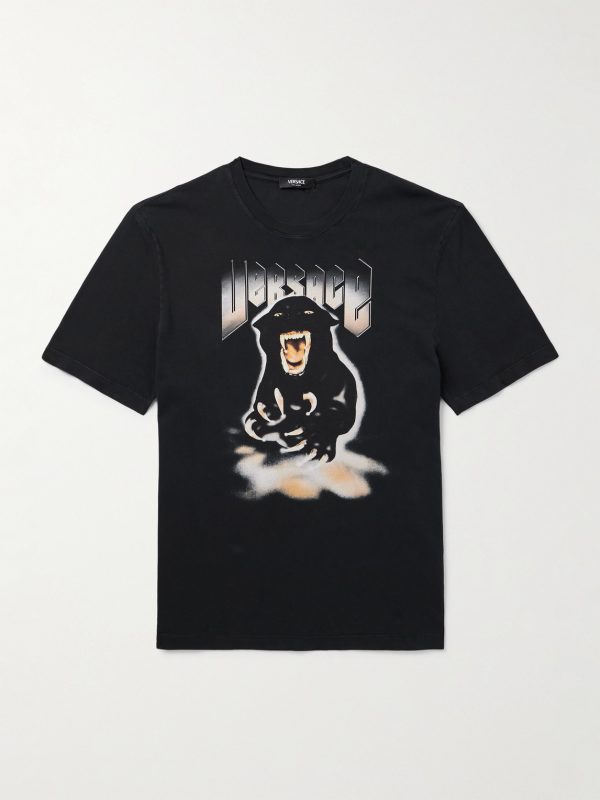 Re-Edition Panther Printed Cotton-Jersey T-Shirt Re-Edition Panther Printed Cotton-Jersey T-Shirt
