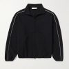 Logo-Embroidered Cotton-Blend Jersey Track Jacket Logo-Embroidered Cotton-Blend Jersey Track Jacket