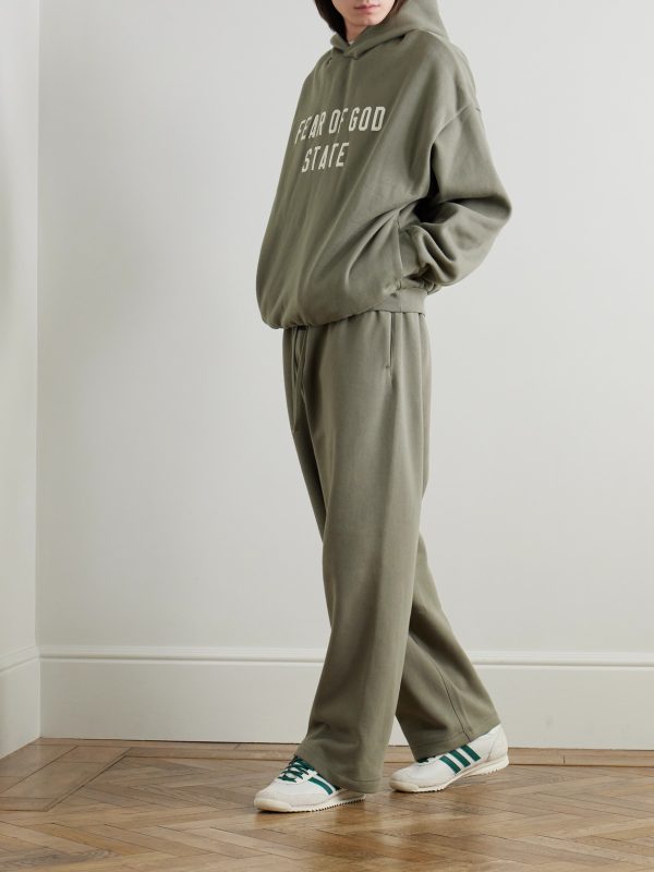 Logo-Appliquéd Cotton-Blend Jersey Hoodie - OU Logo-Appliquéd Cotton-Blend Jersey Hoodie - OU