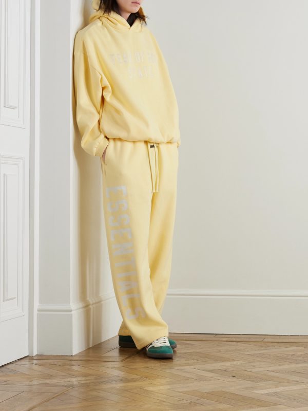 Logo-Print Cotton-Blend Jersey Sweatpants - OU