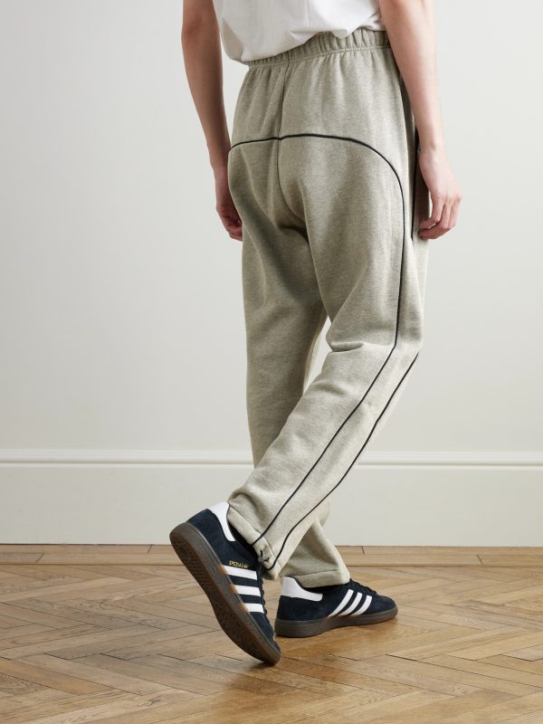 Logo-Embroidered Cotton-Blend Jersey Sweatpants - BK Logo-Embroidered Cotton-Blend Jersey Sweatpants - BK