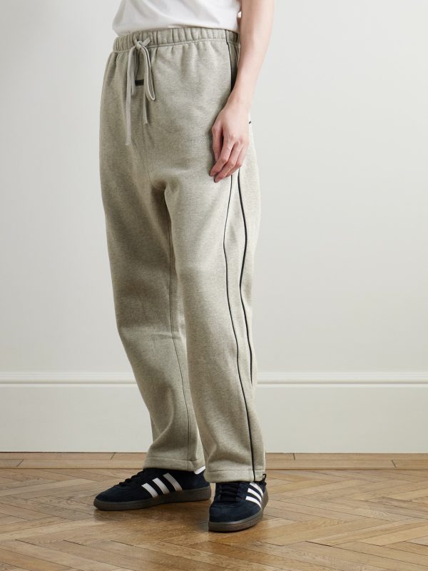 Logo-Embroidered Cotton-Blend Jersey Sweatpants - FR Logo-Embroidered Cotton-Blend Jersey Sweatpants - FR