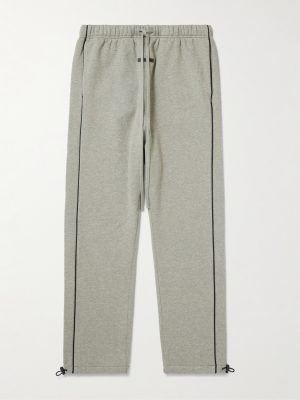 Logo-Embroidered Cotton-Blend Jersey Sweatpants
