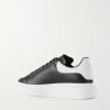 Exaggerated-Sole Studded Leather Sneakers - BK Exaggerated-Sole Studded Leather Sneakers - BK