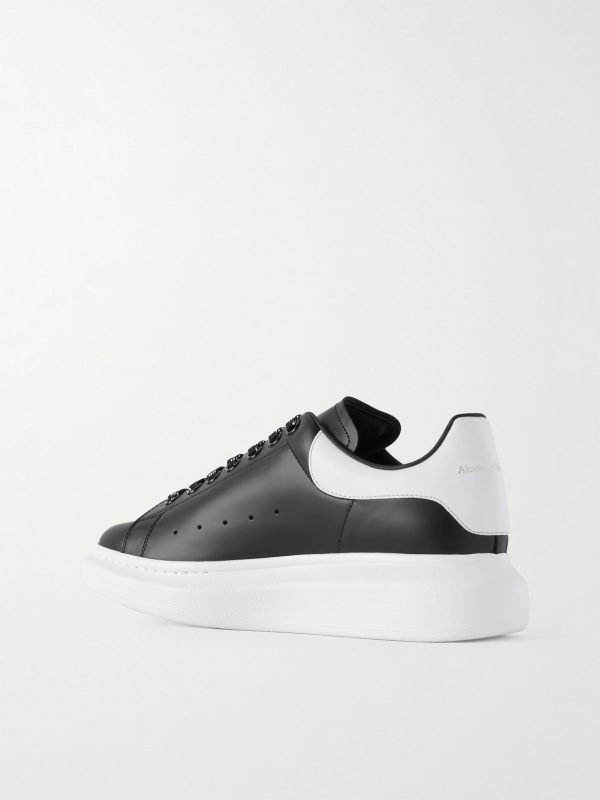 Exaggerated-Sole Studded Leather Sneakers - BK Exaggerated-Sole Studded Leather Sneakers - BK