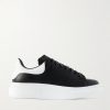 Exaggerated-Sole Studded Leather Sneakers Exaggerated-Sole Studded Leather Sneakers
