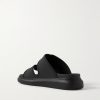 Exagerrated-Sole Rubber Slides - BK