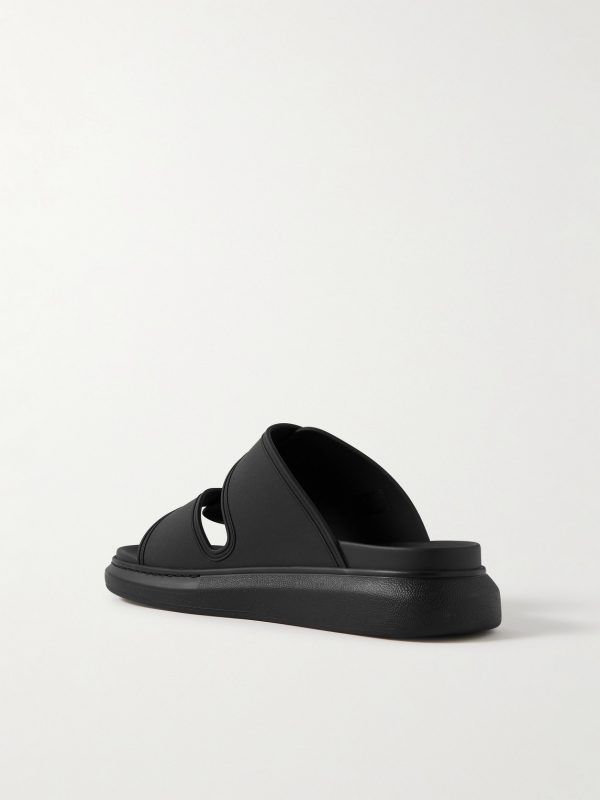 Exagerrated-Sole Rubber Slides - BK