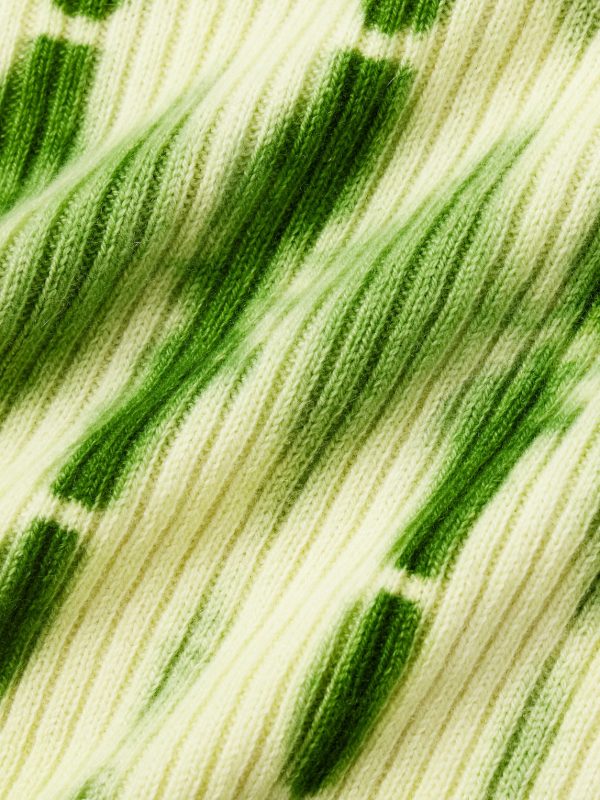 Wire Tie-Dyed Ribbed Cashmere Sweater - CU Wire Tie-Dyed Ribbed Cashmere Sweater - CU