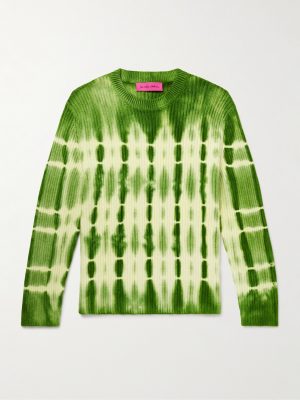 Wire Tie-Dyed Ribbed Cashmere Sweater Wire Tie-Dyed Ribbed Cashmere Sweater