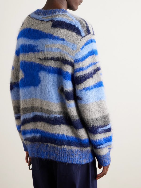 Alpaca-Blend Jacquard Sweater - BK Alpaca-Blend Jacquard Sweater - BK