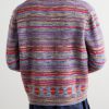 Explorer Striped Cashmere-Blend Polo Sweater - BK Explorer Striped Cashmere-Blend Polo Sweater - BK