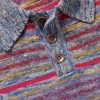 Explorer Striped Cashmere-Blend Polo Sweater - CU Explorer Striped Cashmere-Blend Polo Sweater - CU