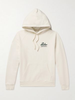 Unisphere Logo-Print Cotton-Jersey Hoodie Unisphere Logo-Print Cotton-Jersey Hoodie