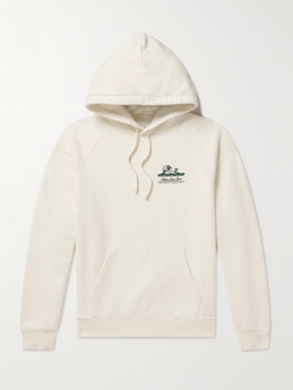 Unisphere Logo-Print Cotton-Jersey Hoodie Unisphere Logo-Print Cotton-Jersey Hoodie
