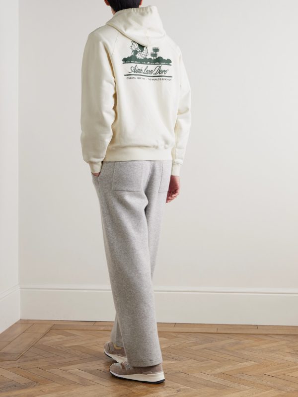Unisphere Logo-Print Cotton-Jersey Hoodie - OU Unisphere Logo-Print Cotton-Jersey Hoodie - OU