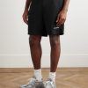 Straight-Leg Logo-Print Mesh Shorts - FR Straight-Leg Logo-Print Mesh Shorts - FR