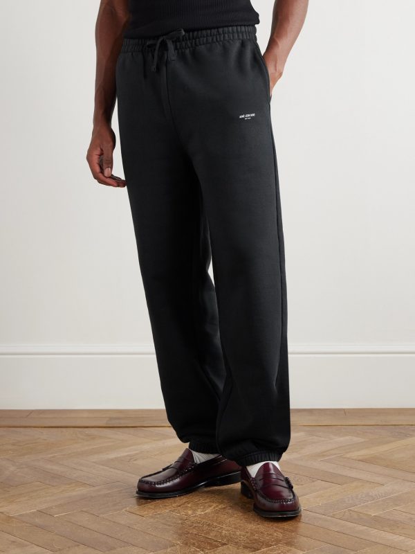 Straight-Leg Logo-Print Cotton-Jersey Sweatpants - FR Straight-Leg Logo-Print Cotton-Jersey Sweatpants - FR