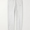 Straight-Leg Logo-Print Cotton-Jersey Sweatpants
