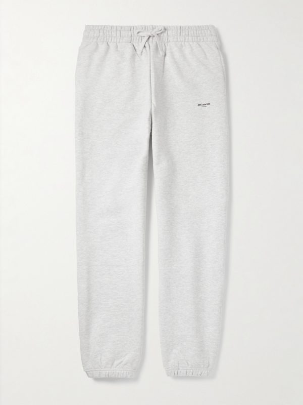 Straight-Leg Logo-Print Cotton-Jersey Sweatpants