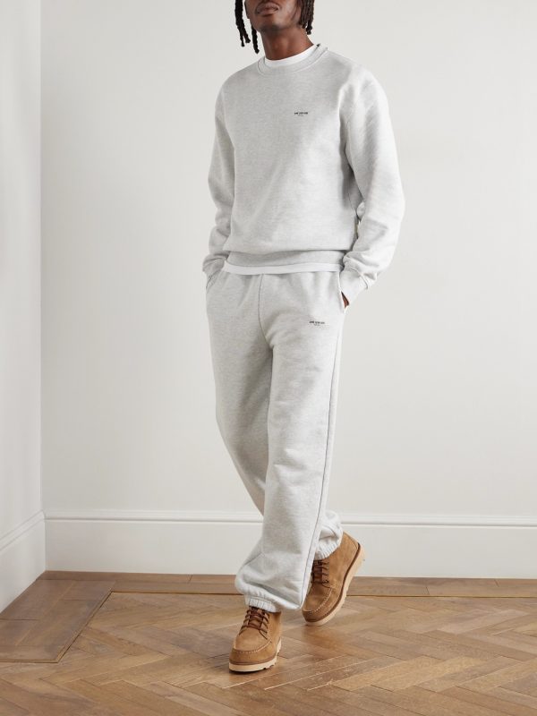 Straight-Leg Logo-Print Cotton-Jersey Sweatpants - OU
