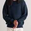 Waffle-Knit Cotton Sweater - FR Waffle-Knit Cotton Sweater - FR