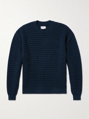 Waffle-Knit Cotton Sweater Waffle-Knit Cotton Sweater