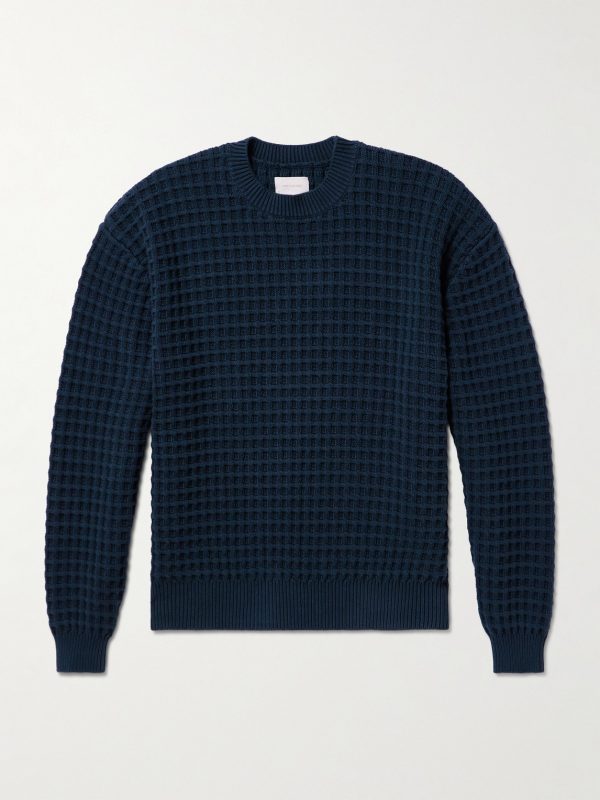 Waffle-Knit Cotton Sweater Waffle-Knit Cotton Sweater