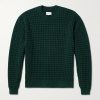 Waffle-Knit Cotton Sweater