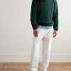 Waffle-Knit Cotton Sweater - OU