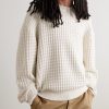 Waffle-Knit Cotton Sweater - FR Waffle-Knit Cotton Sweater - FR