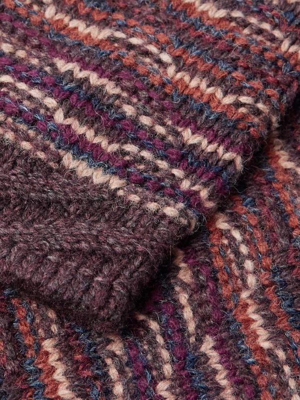 Abstract Jacquard-Knit Wool-Blend Sweater - CU