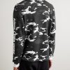 Camouflage-Print Cotton-Mesh T-Shirt - BK Camouflage-Print Cotton-Mesh T-Shirt - BK