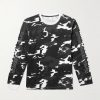 Camouflage-Print Cotton-Mesh T-Shirt Camouflage-Print Cotton-Mesh T-Shirt