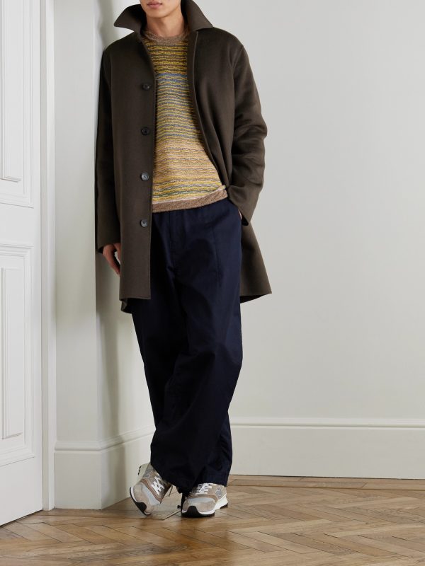Abstract Jacquard-Knit Wool-Blend Sweater - OU