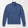 Ribbed Merino Wool-Blend Zip-Up Sweater Ribbed Merino Wool-Blend Zip-Up Sweater