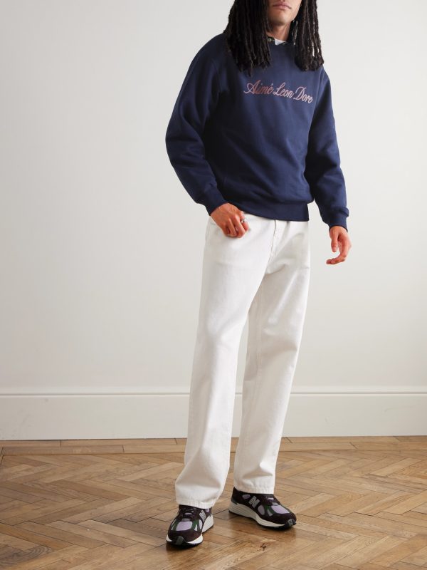 Logo-Print Cotton-Jersey Sweatshirt - OU Logo-Print Cotton-Jersey Sweatshirt - OU