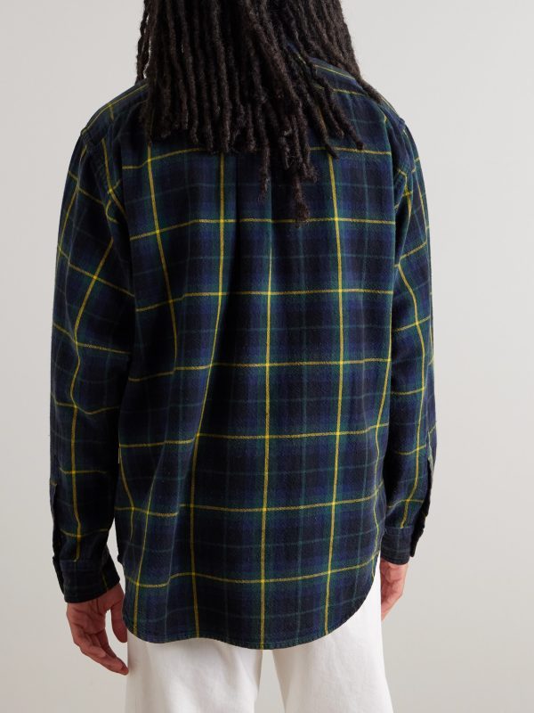 Checked Cotton-Flannel Shirt - BK