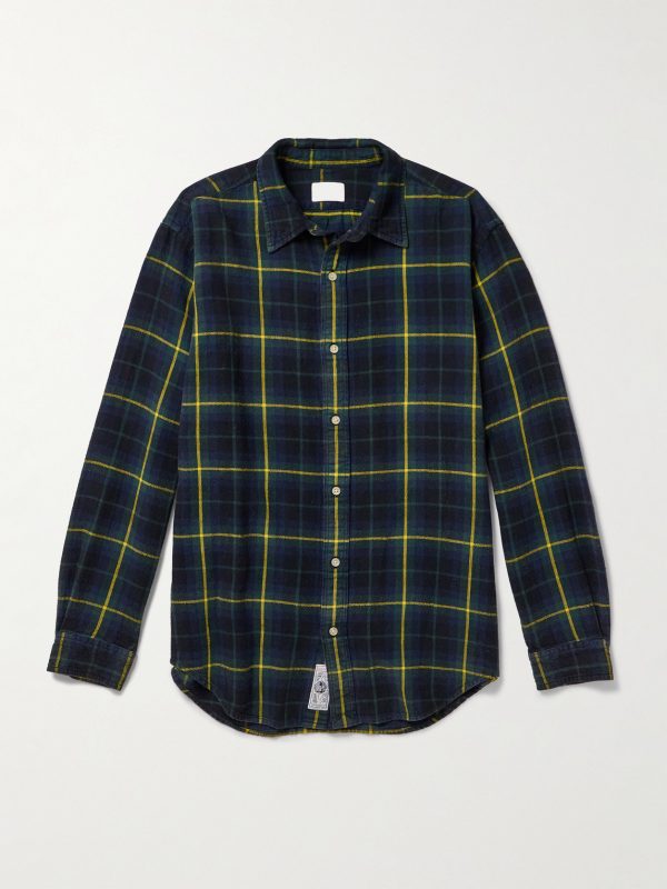 Checked Cotton-Flannel Shirt