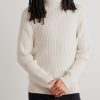 Ribbed Merino Wool and Cotton-Blend Rollneck Sweater - FR